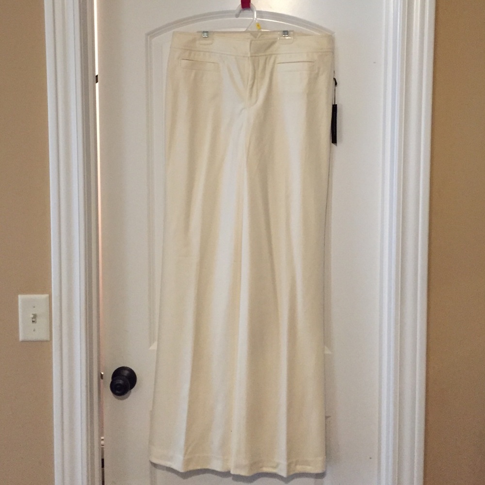 Banana Republic LONG winter white trouser!